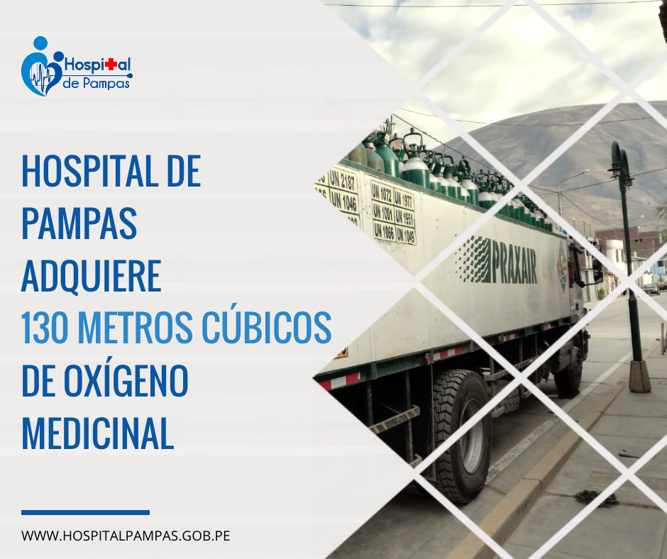 HOSPITAL DE PAMPAS ADQUIERE 130 METROS CÚBICOS DE OXÍGENO MEDICINAL